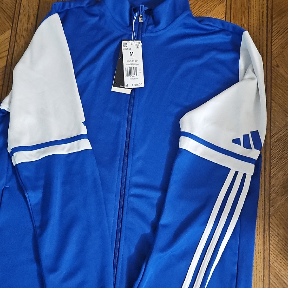 adidas Blue and White Men's Jacket